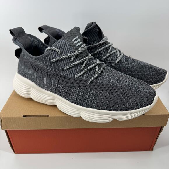 HUHV Flow 360 Cloud Grey Charcoal Recovery Running Sneakers Mens 11 Womens 14 main image 7